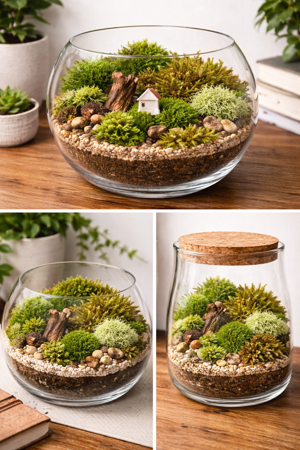 Mixed Preserved Moss – 3 Natural Varieties for Moss Walls & Crafts