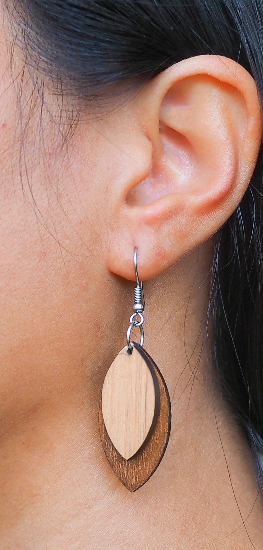 Crafted Wooden Earrings