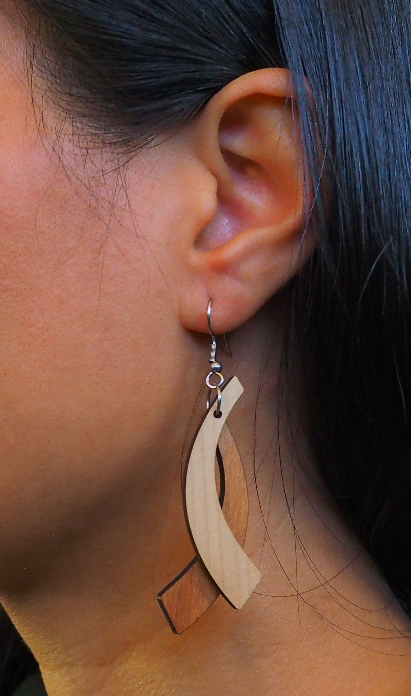 Crafted Wooden Earrings