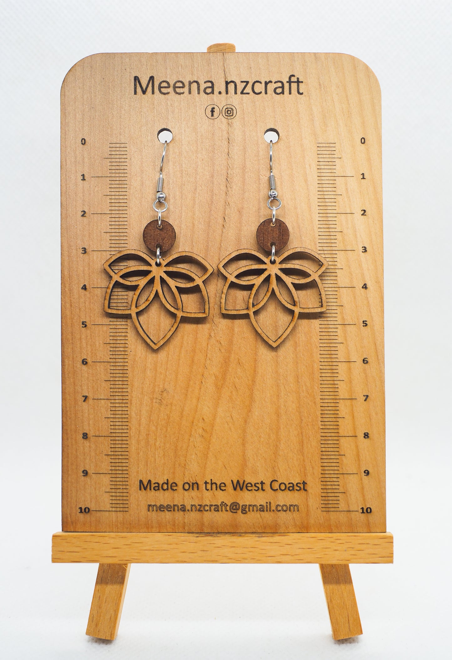 Crafted Wooden Earrings