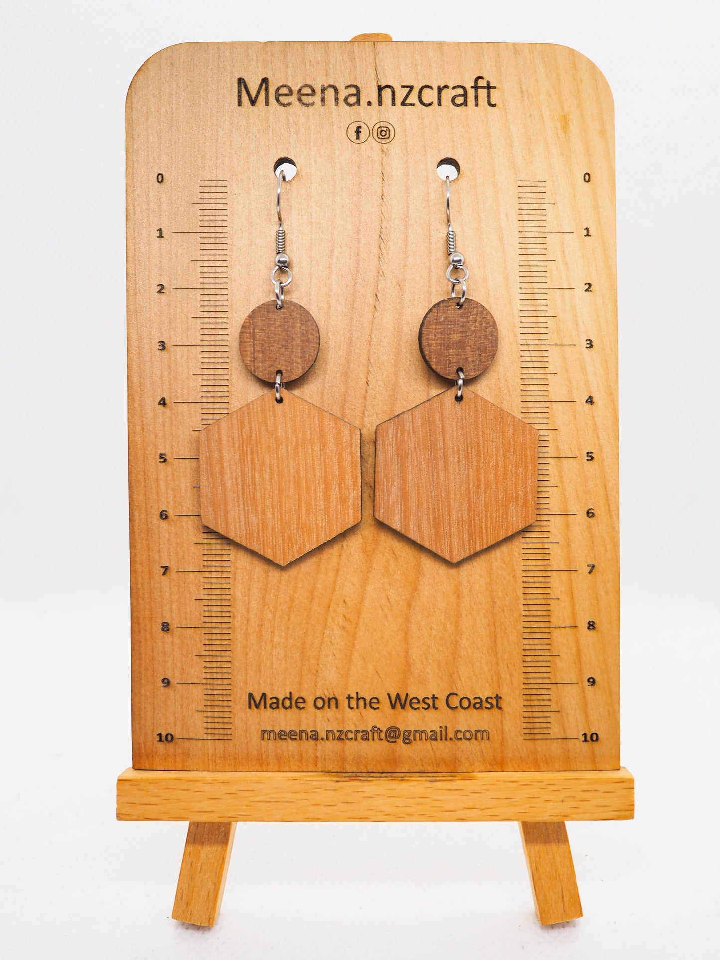 Crafted Wooden Earrings