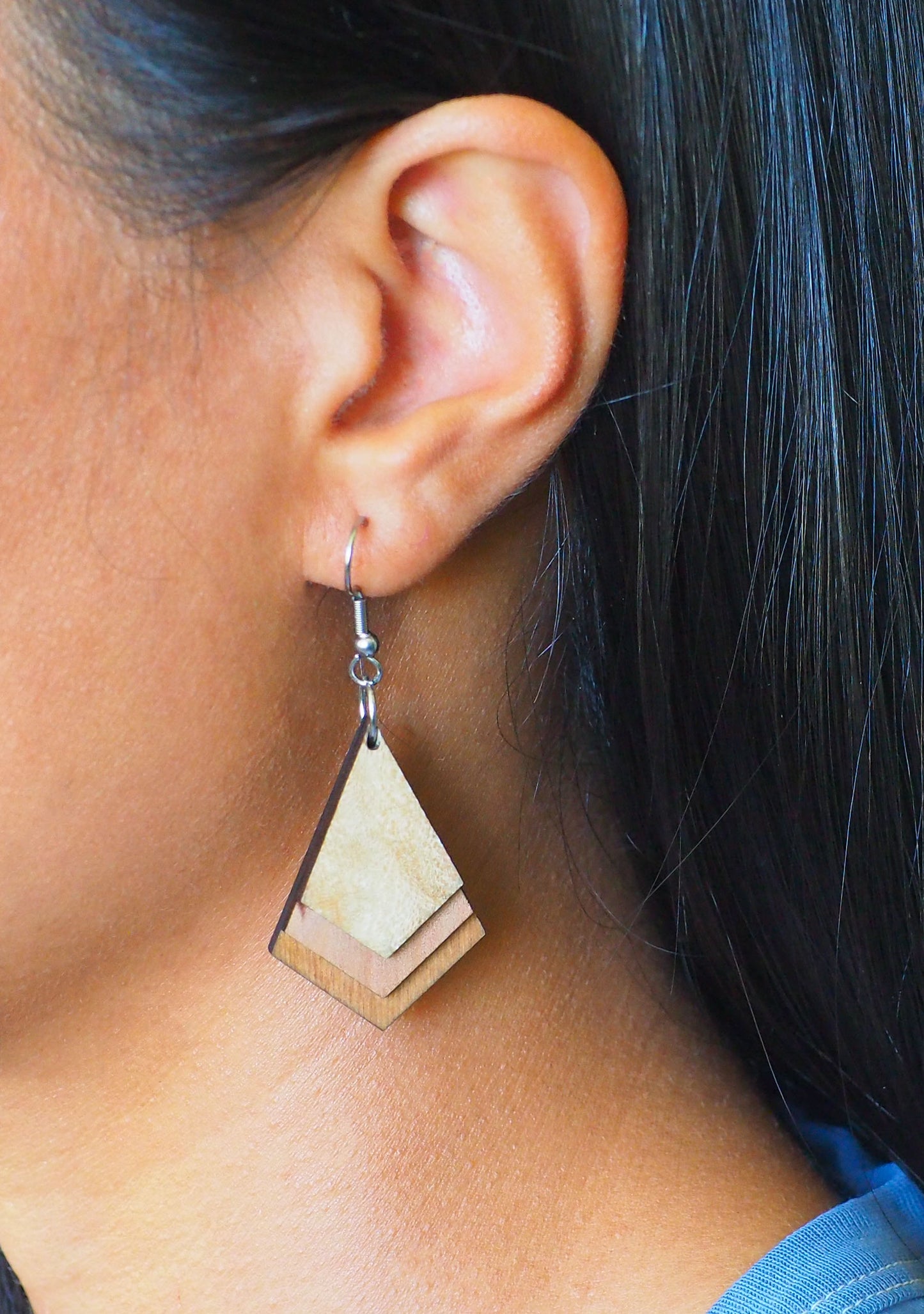 Crafted Wooden Earrings