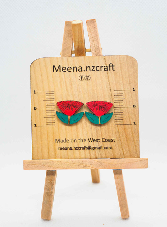 Southern Rata Wooden Rimu Stud Earrings