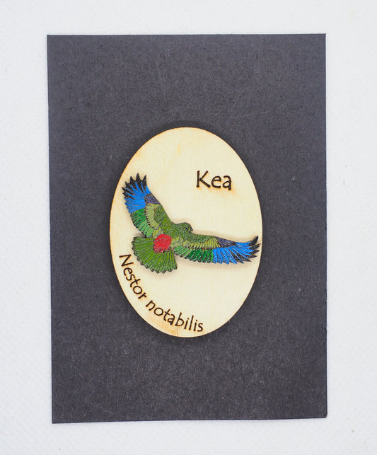 Kea Wooden Rimu Magnet